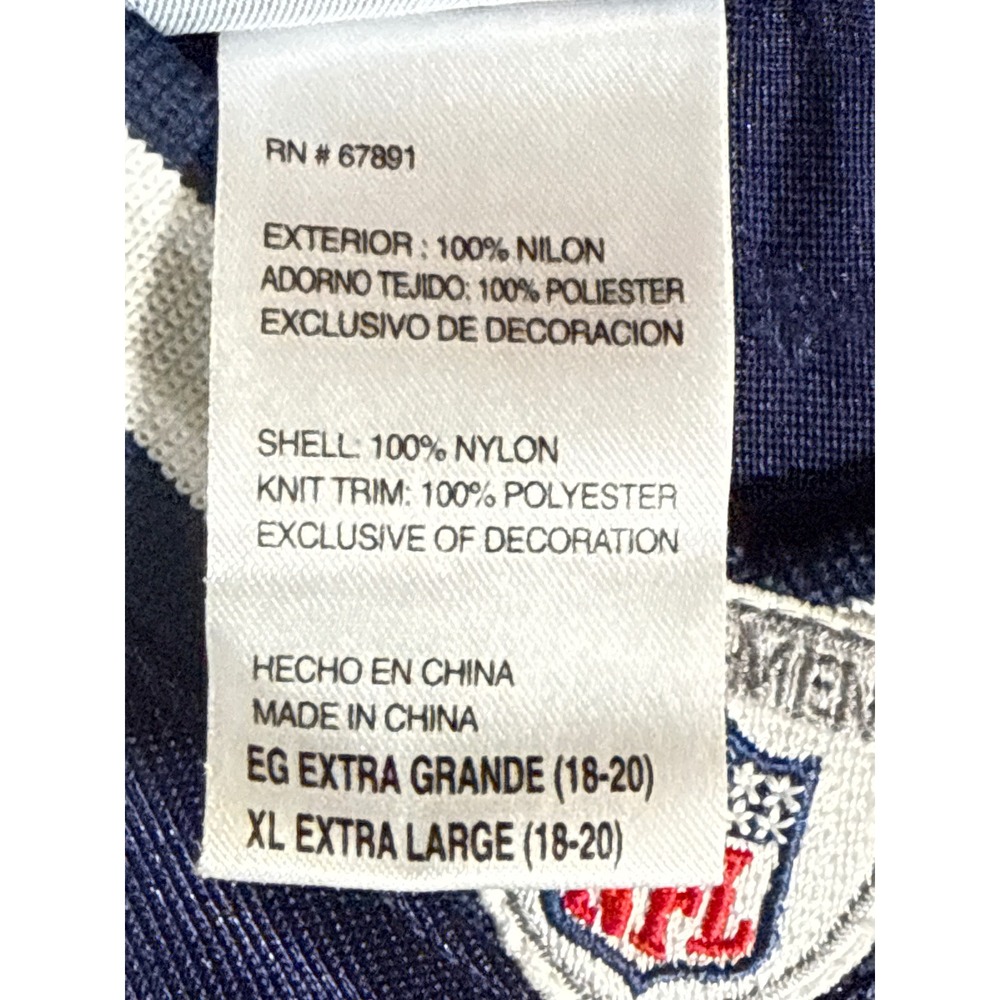 Reebok NFL Dallas Cowboys Tony Romo 9 Jersey Youth XL Navy Blue Football Onfield - Picture 7 of 16